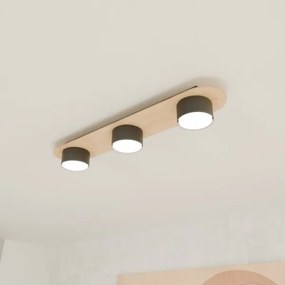 Plafonieră DIAZ 3xGX53/12W/230V negru/maro