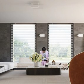 Plafonieră albă cu abajur din sticlă 40x47.5 cm Parola – Sollux