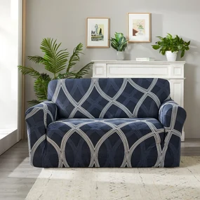 Husă elastică canapea 4Home Elegant albastru ,145-185 cm + față de pernă gratuit, 145-185 cm