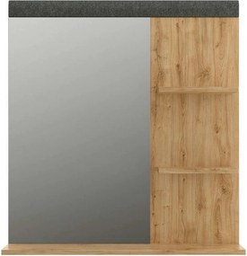 Oglinda GRACE, stejar, PAL laminat, 79x16x85 cm