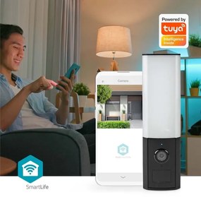 Nedis WIFICOL10CBK - Cameră exterior Full HD 1080p cu LED și Wi-Fi IP65