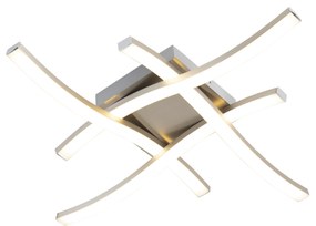 Plafoniera pătrată de design din oțel cu LED inclus - Onda