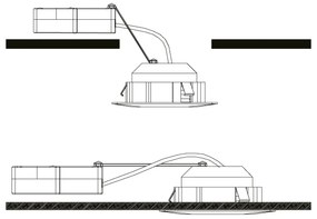 Eglo 95844 - SET 3x Corp de iluminat LED tavan fals PINEDA 1xLED/4,9W/230V