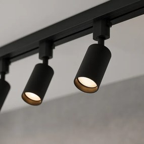 Spot pe șină TIGER, 3x GU10, 10W, 230V, negru