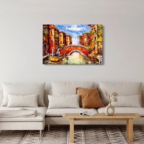 Tablou - Pictură în ulei a orașului III. (90x60 cm)