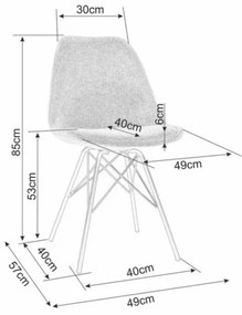 Scaun de masa KEN BREGO olive