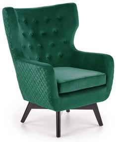 Fotoliu tapitat Marvel Velvet verde – H103 cm