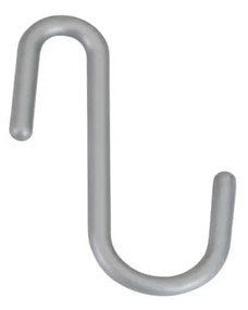 Cârlige argintii 6 buc. de agățat din plastic City – Metaltex