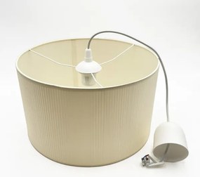 Lustră suspendată pe cablu SIRJA PLISADO 1xE27/15W/230V Ø 35 cm crem