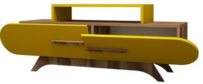 Masă TV Rose Walnut Galben