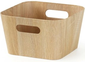 Set de 2 coșuri de depozitare Kitchisimo 27 × 27 ×16 cm, natur, M