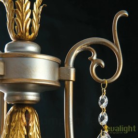 Candelabru LUX super elegant cu 5 brate Miramare LU 2406/5 silver-goldOR