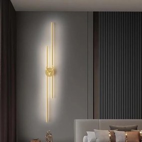 Aplica LED Model B142-600GD – 24 W, finisaj auriu, 3 tipuri de lumină