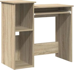 vidaXL Birou cu rafturi, stejar sonoma, 84x40x78 cm, PAL