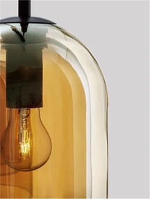 Lustra cu 3 pendule modern Velor champagne
