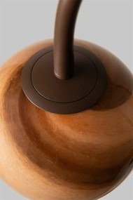 Lampa podea din marmura si sticla maro Tivoli