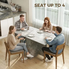 HOMCOM masă de dining, masă pliabilă economisire spațiu, masă economisire spațiu, masă extensibilă masă pliabilă masă economisire spațiu masă cu roți | Aosom Romania