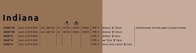 Lustra directionabila stil modern INDIANA 4L 54357-4 GL