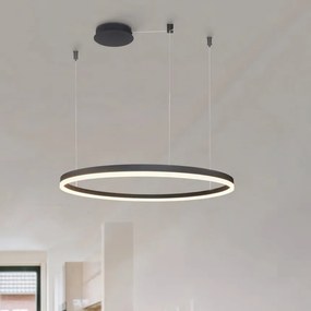 Lustra LED XXL cu telecomanda design modern circular HALO 150 CCT BK