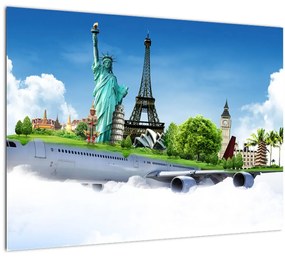 Tablou - Călătorie în jurul lumii (70x50 cm)