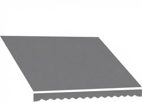 Outsunny Material de înlocuire pentru copertină – Acoperiş de protecţie solară UPF 50+ pentru cadru 3,5 x 2,5 m, Gri închis | Aosom Romania