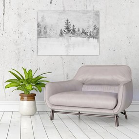 Tablou - Cerb lângă lac (70x50 cm)