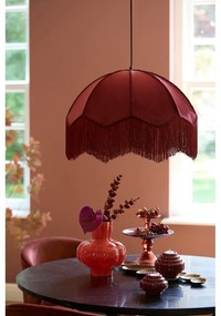 Lustră burgundy cu abajur textil ø 50 cm Malacia – Light &amp; Living