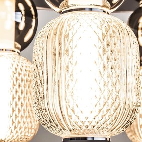 Plafoniera LED design modern decorativ Drop crom