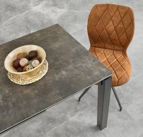 Masa extensibila metal + ceramica Horizon - L 120-180 x l 85 x h 76 cm