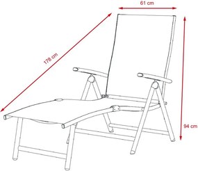 Șezlong relaxant reglabil Avenberg SIESTA