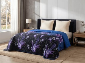 Cuvertura de pat VIOLET BUTTERFLY, albastru inchis Dimensiune: 170 x 210 cm