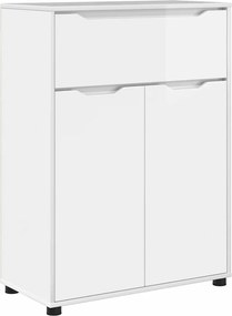 vidaXL Dulap de Baie Alb lucios 72,5 x 36,5 x 100 cm Lemn compozit