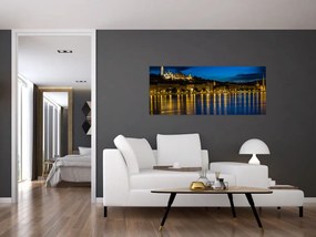Tablou orașului nocturn (120x50 cm)