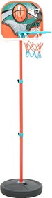 vidaXL Set de joc de baschet portabil, reglabil, 133-160 cm