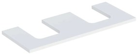 Blat pentru lavoar Geberit One cu decupaj dublu 120 cm alb mat