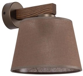 Brilagi - Aplica de perete LATTE 1xE27/15W/230V pin/maro