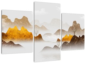 Tablou - Munții în ceață (90x60 cm)