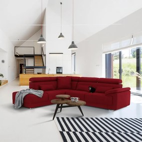 Colţar, textil vişiniu, stânga, CAILA