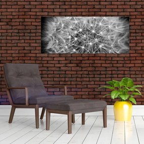 Tablou păpădie gri (120x50 cm)