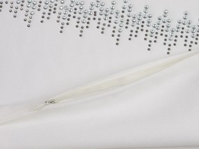 Husa de perna decorativa MELODY 40x40 cm, alba