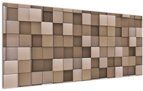 Tablou - Cuburi bej (120x50 cm)