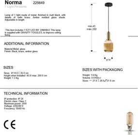 Lustra/ Pendul design modern Norma 14cm