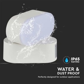 Aplică LED flexibilă de exterior LED/5W/230V 3000K IP65 alb