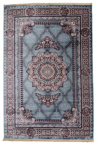 Covor clasic albastru Tabriz 200x300 covor poliester mecanic pentru living sau dormitor