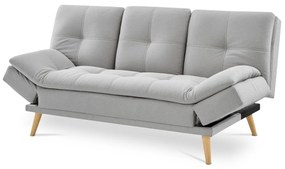 Canapea cu trei locuri ASB-4720 SIL2, gri deschis