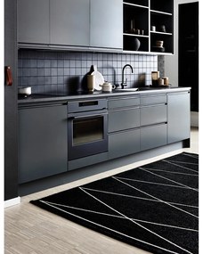 Covor tip traversă pentru interior și exterior negru 70x240 cm Max Black – Pappelina