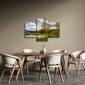Tablou - Barcă pe lac (90x60 cm)