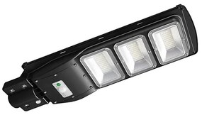 Lampă LED stradală solară dimabilă LED/12W/3,2V 6000K IP65 10000 mAh + telecomandă