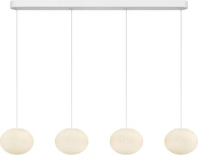 Lustra alba cu 3 pendule LED Spume