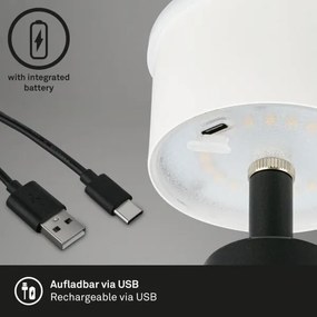Lampă LED reîncărcabilă dimabilă de masă de exterior Brilo LED/3,5W/5V IP44 bej